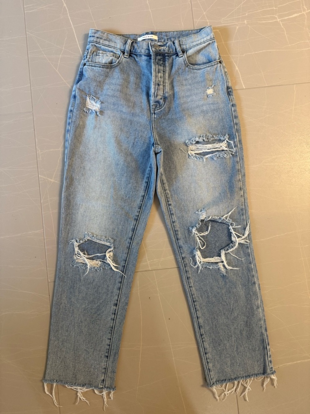 Women’s PacSun High-Rise Straight Distressed Jeans - Size 26